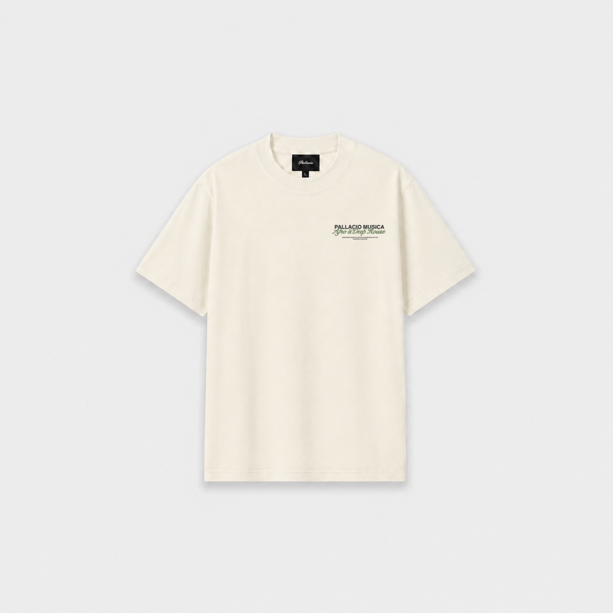AFRO T-SHIRT Off White frente
