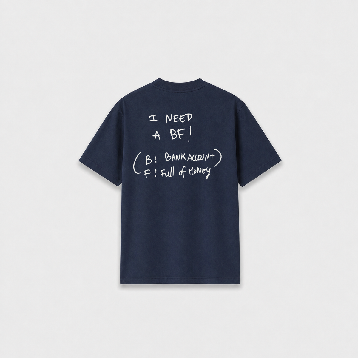 BANK T-SHIRT Azul Marinho costas