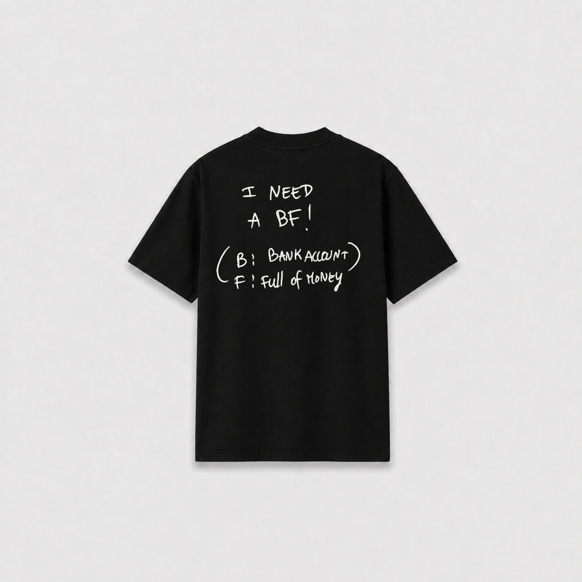 BANK T-SHIRT Preta costas