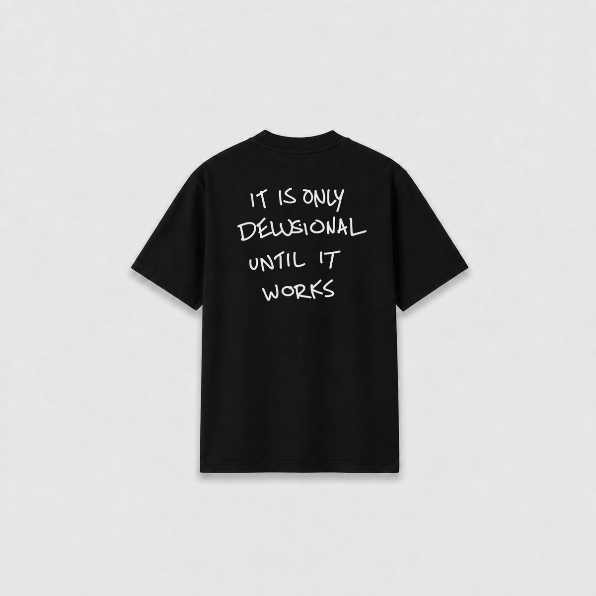 DELUSIONAL T-SHIRT Preta costas