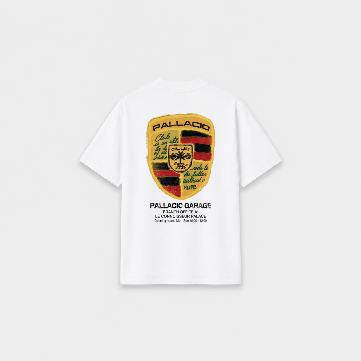 GARAGE T-SHIRT Branca costas