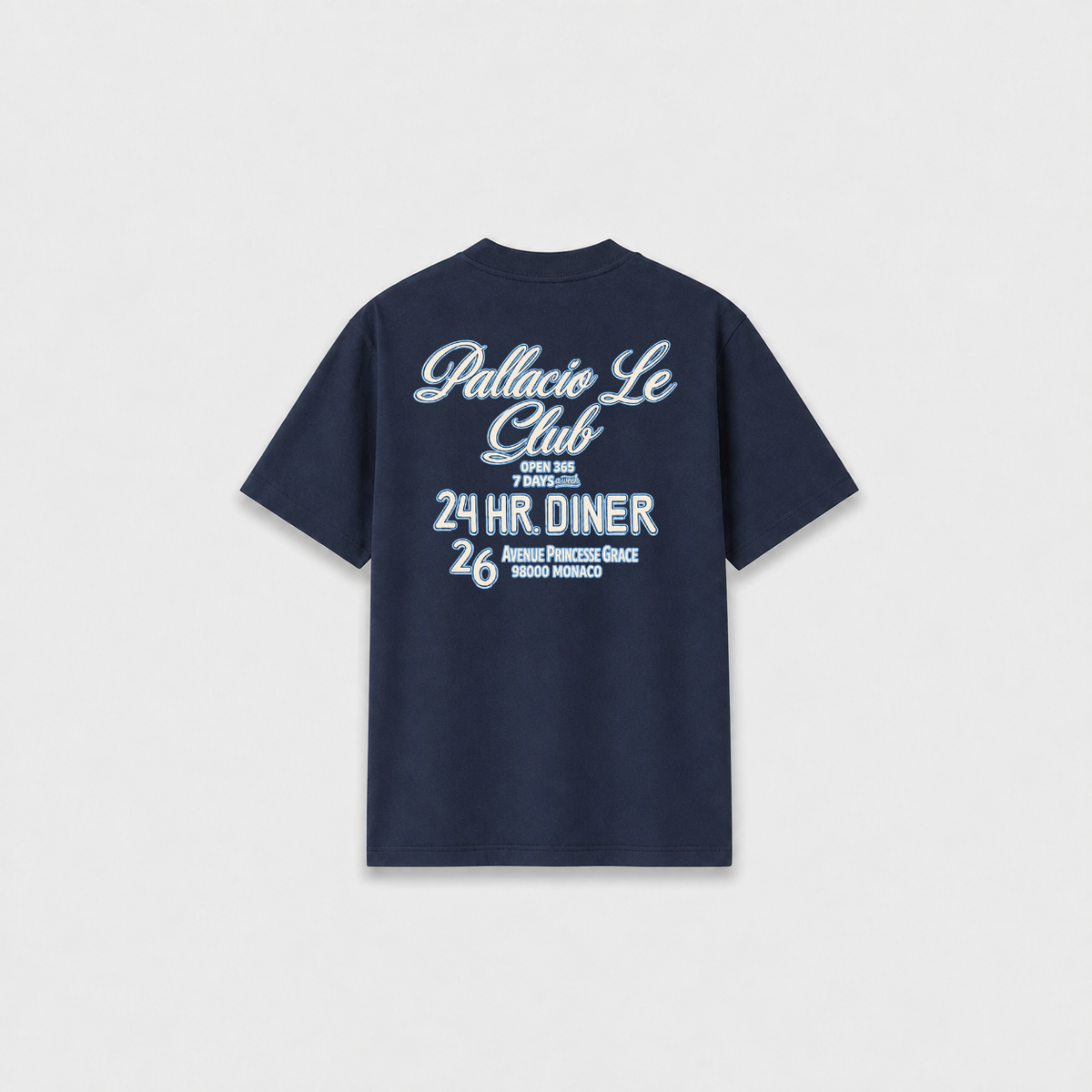 LE CLUB T-SHIRT Azul Marinho costas