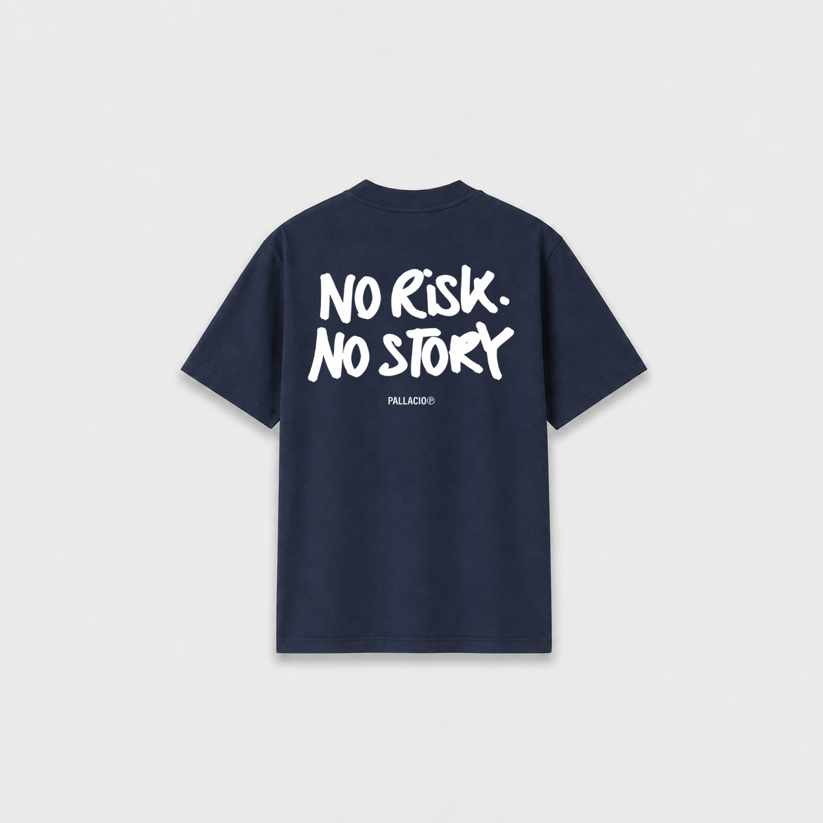 NO RISK T-SHIRT Azul Marinho costas