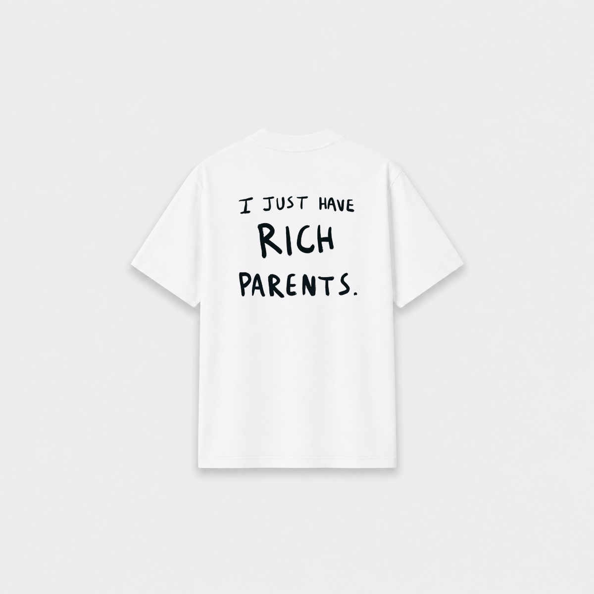 RICH PARENTS T-SHIRT Branca costas