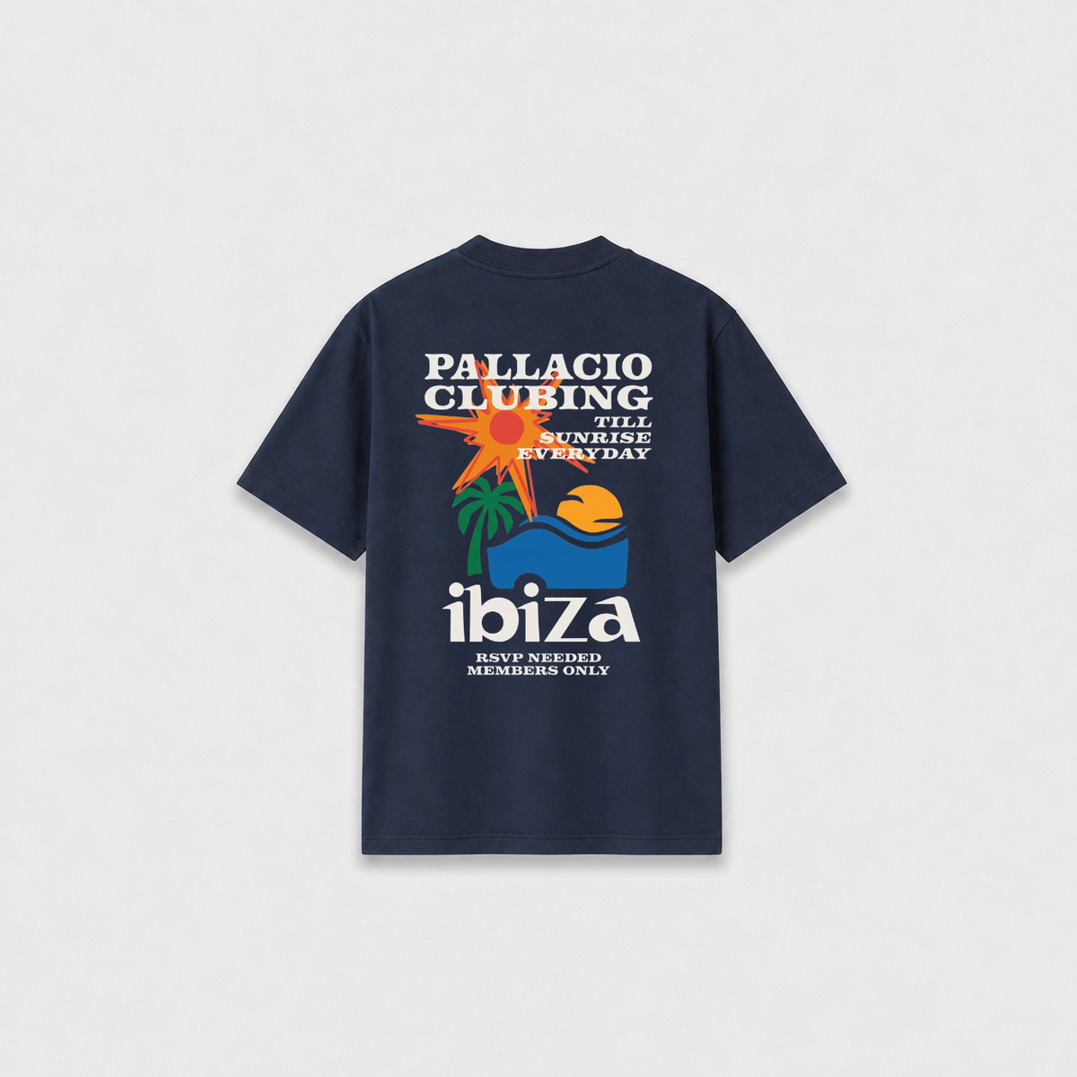 SUNRISE T-SHIRT Azul Marinho costas