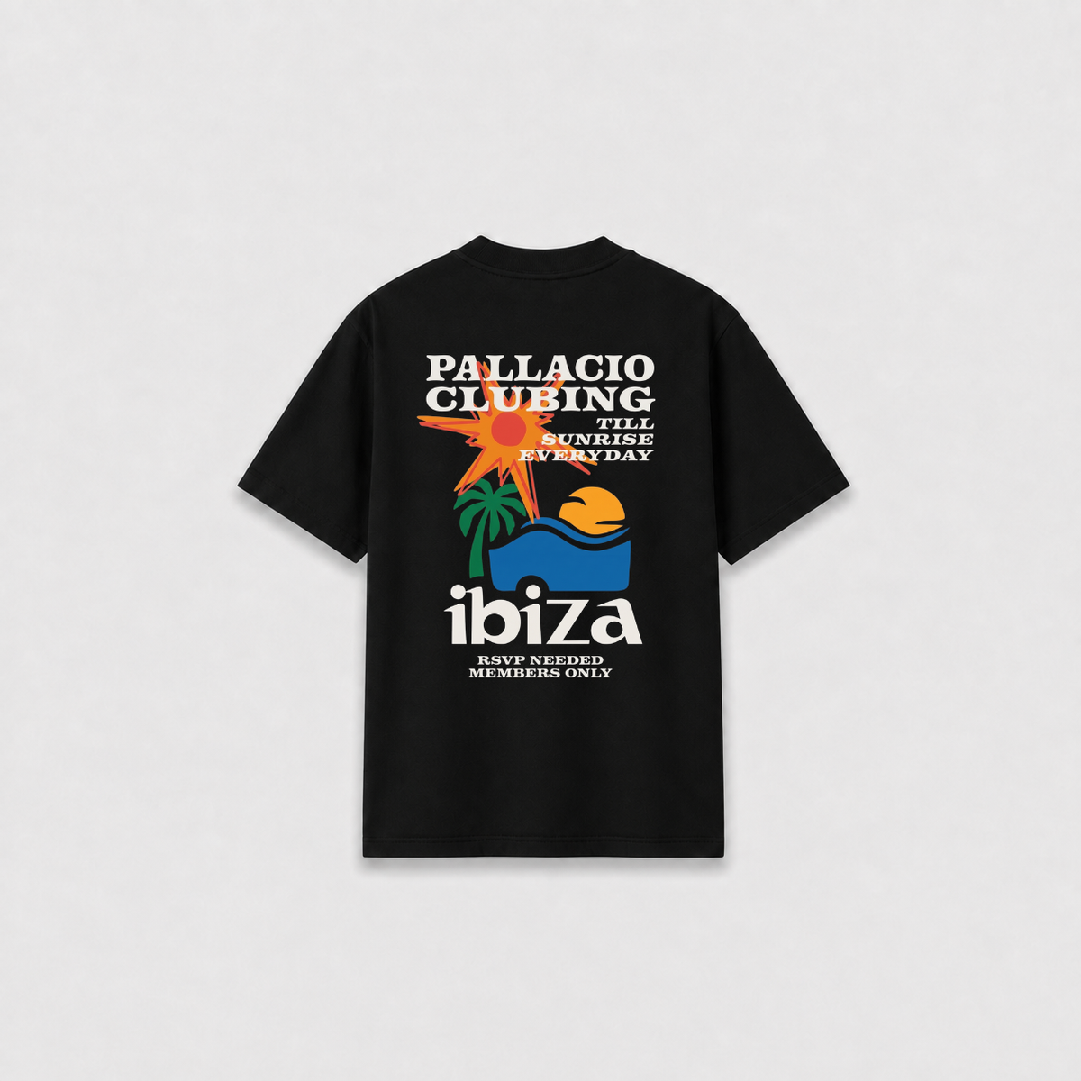 SUNRISE T-SHIRT Preta costas