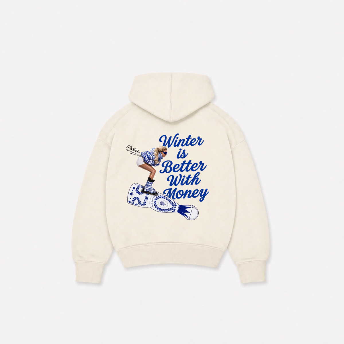 WINTER WITH MONEY HOODIE - Off White