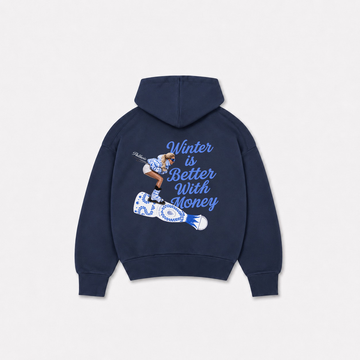 WINTER WITH MONEY HOODIE - Azul Marinho