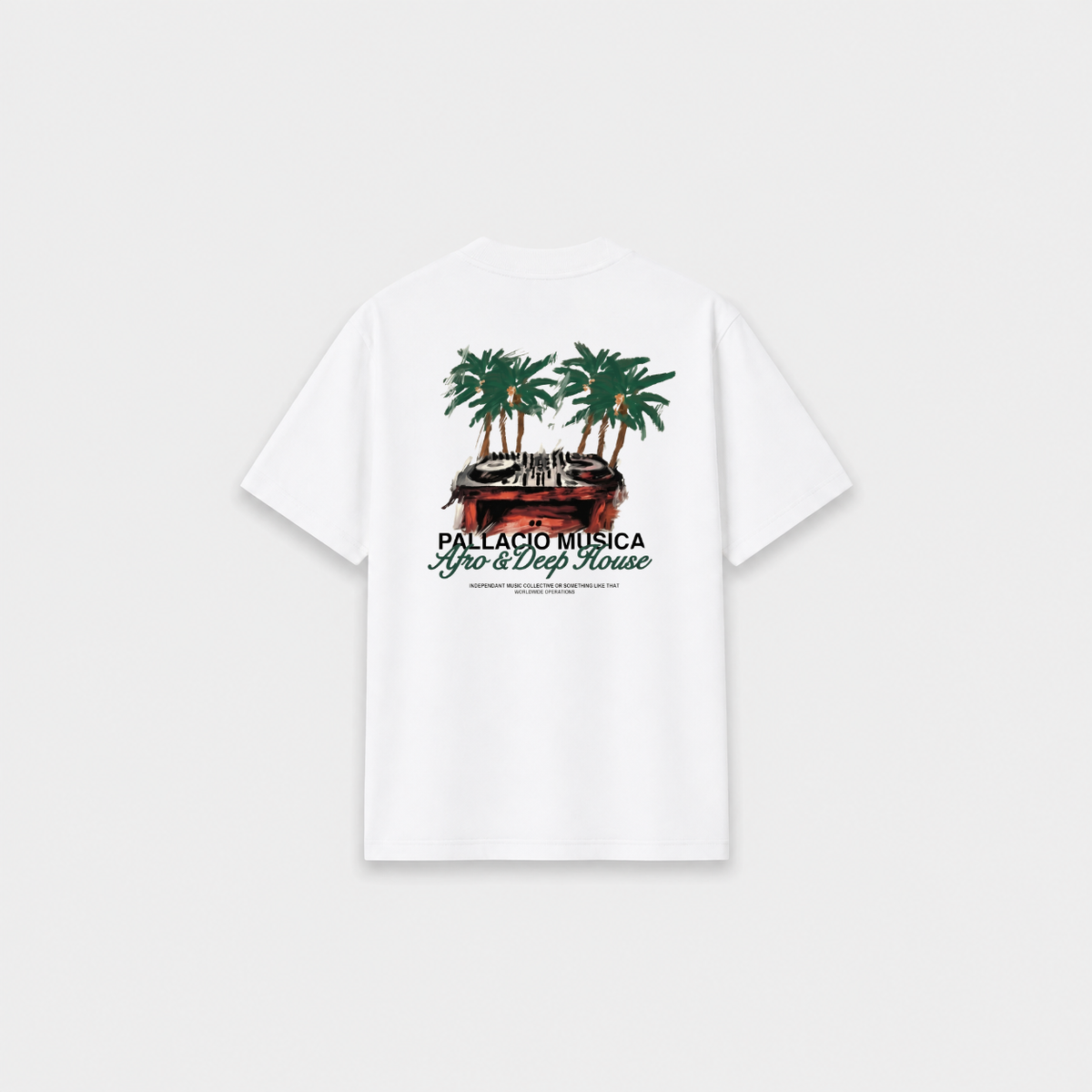 AFRO T-SHIRT Branca costas