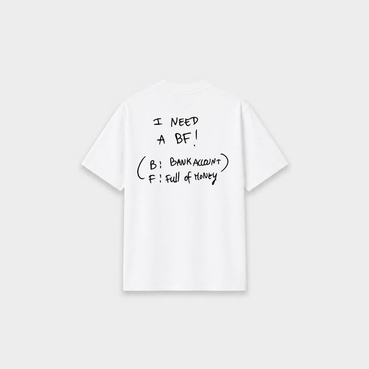 BANK T-SHIRT Branca costas