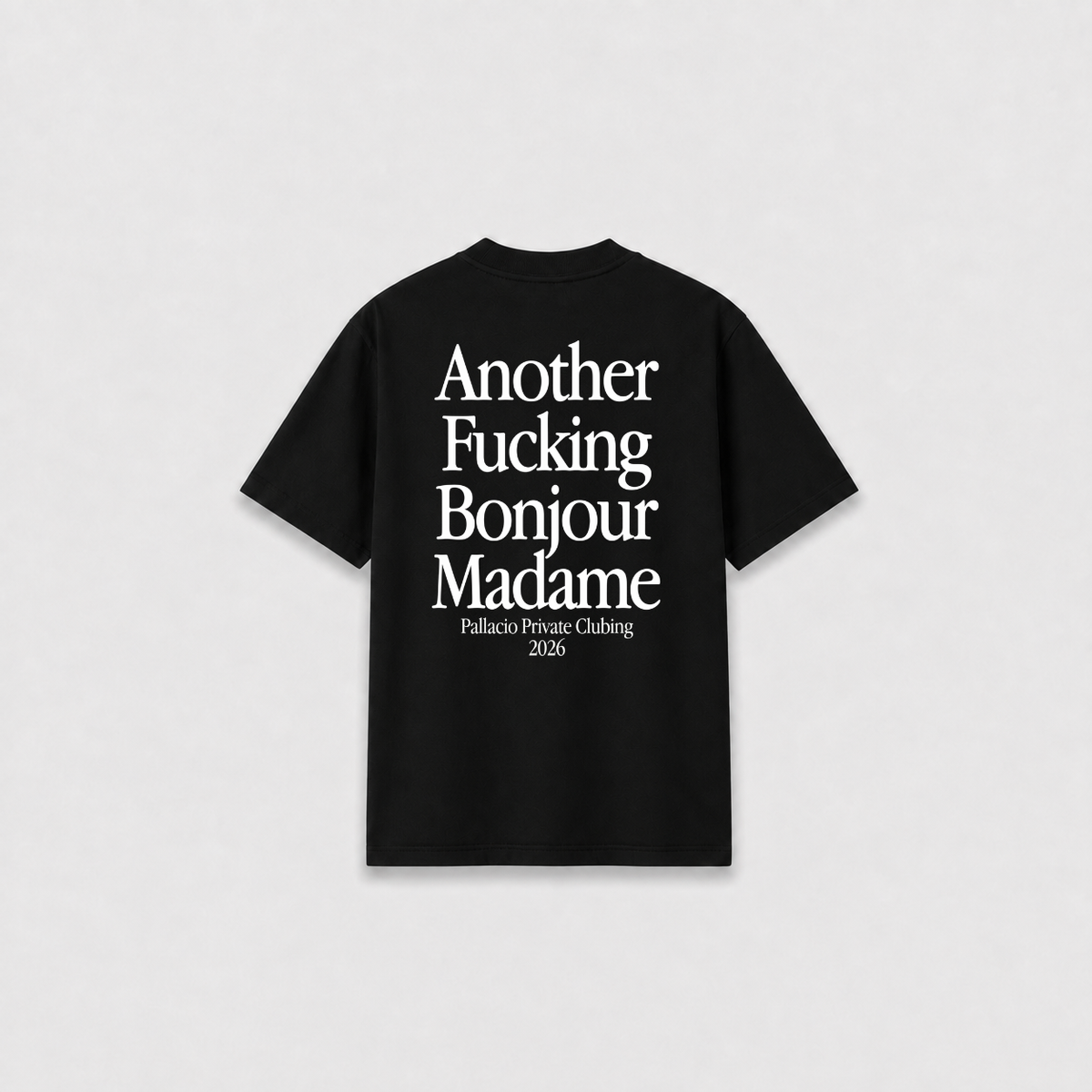 BONJOUR T-SHIRT Preta costas