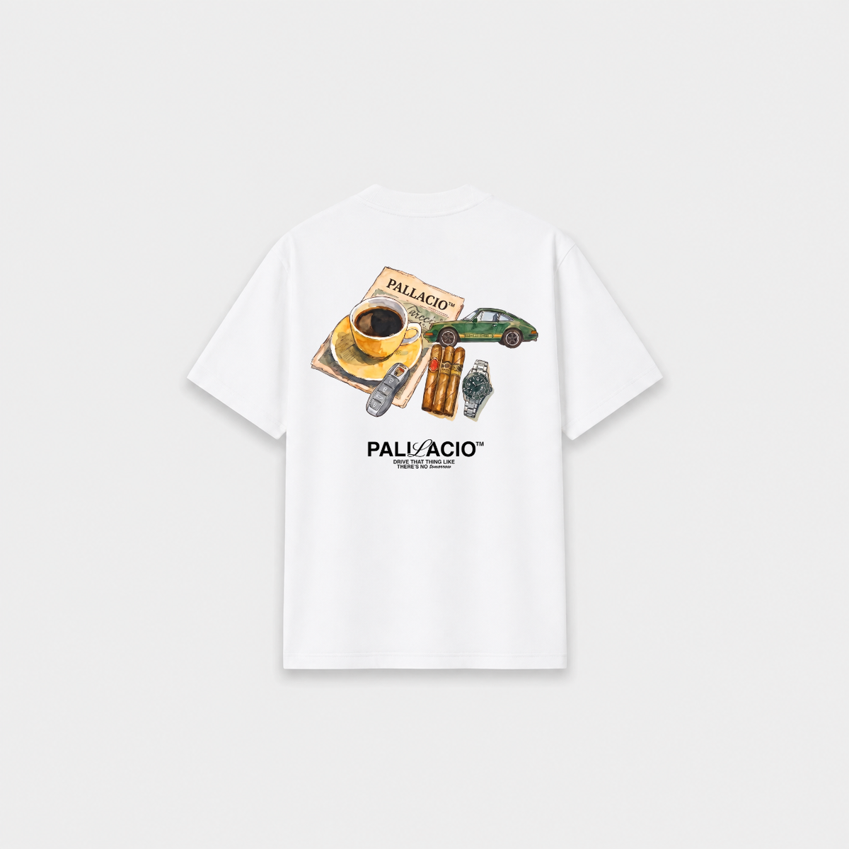 DRIVER’S T-SHIRT Azul Marinho costas