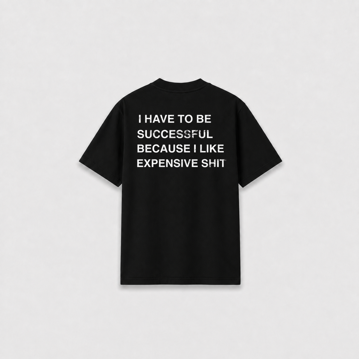 EXPENSIVE T-SHIRT Preta costas