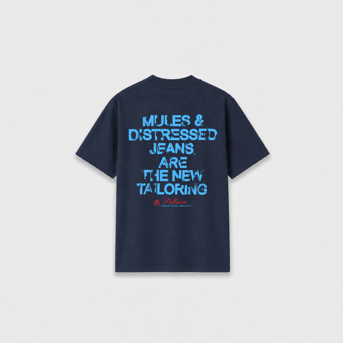 JEANS T-SHIRT Azul Marinho costas