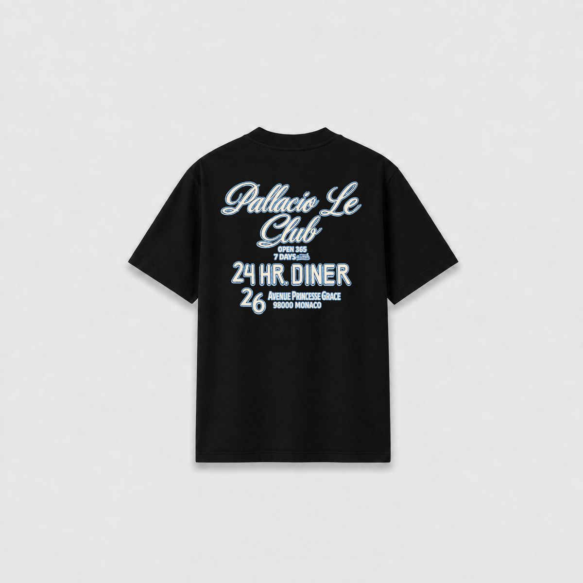 LE CLUB T-SHIRT Preta costas