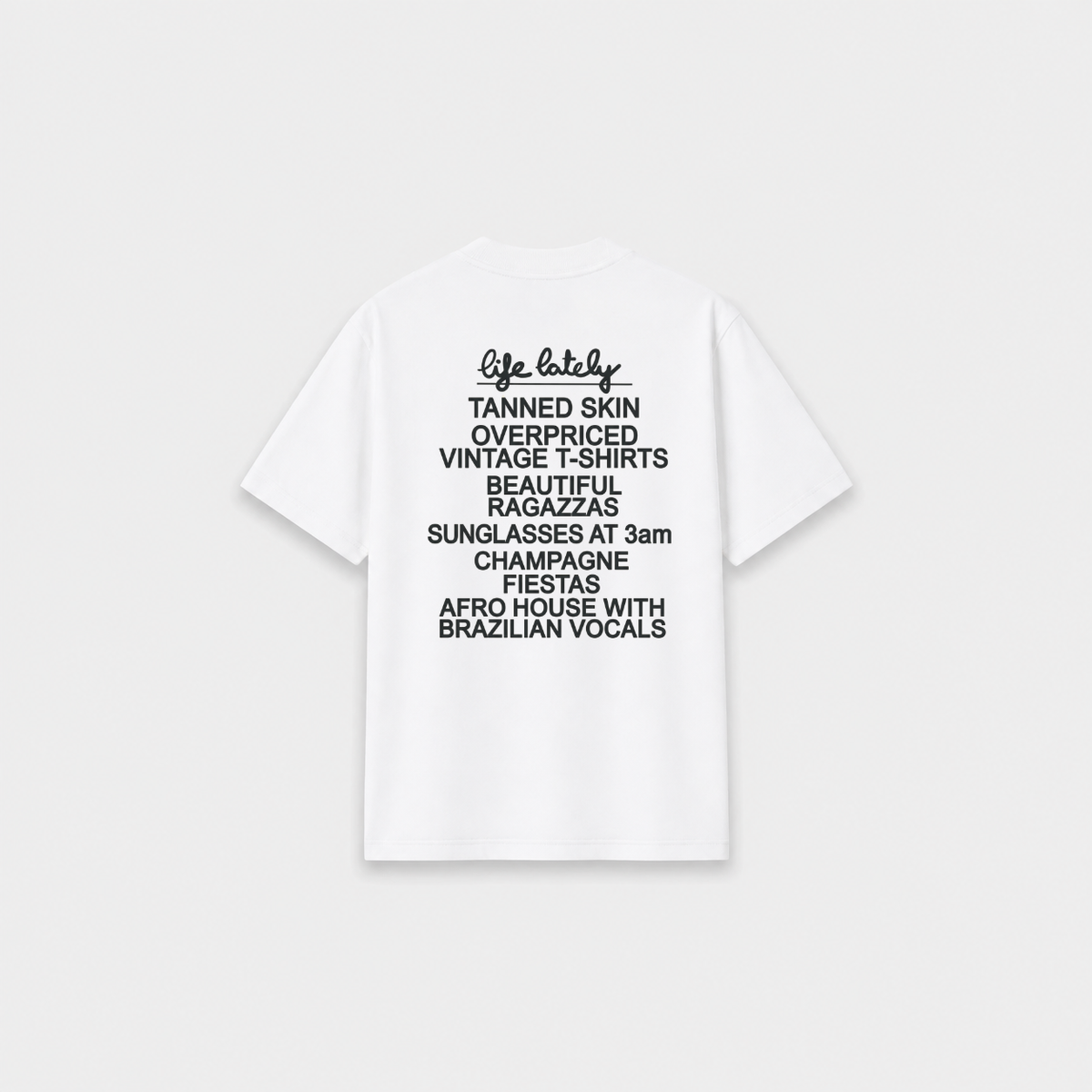 LIFE T-SHIRT Branca costas