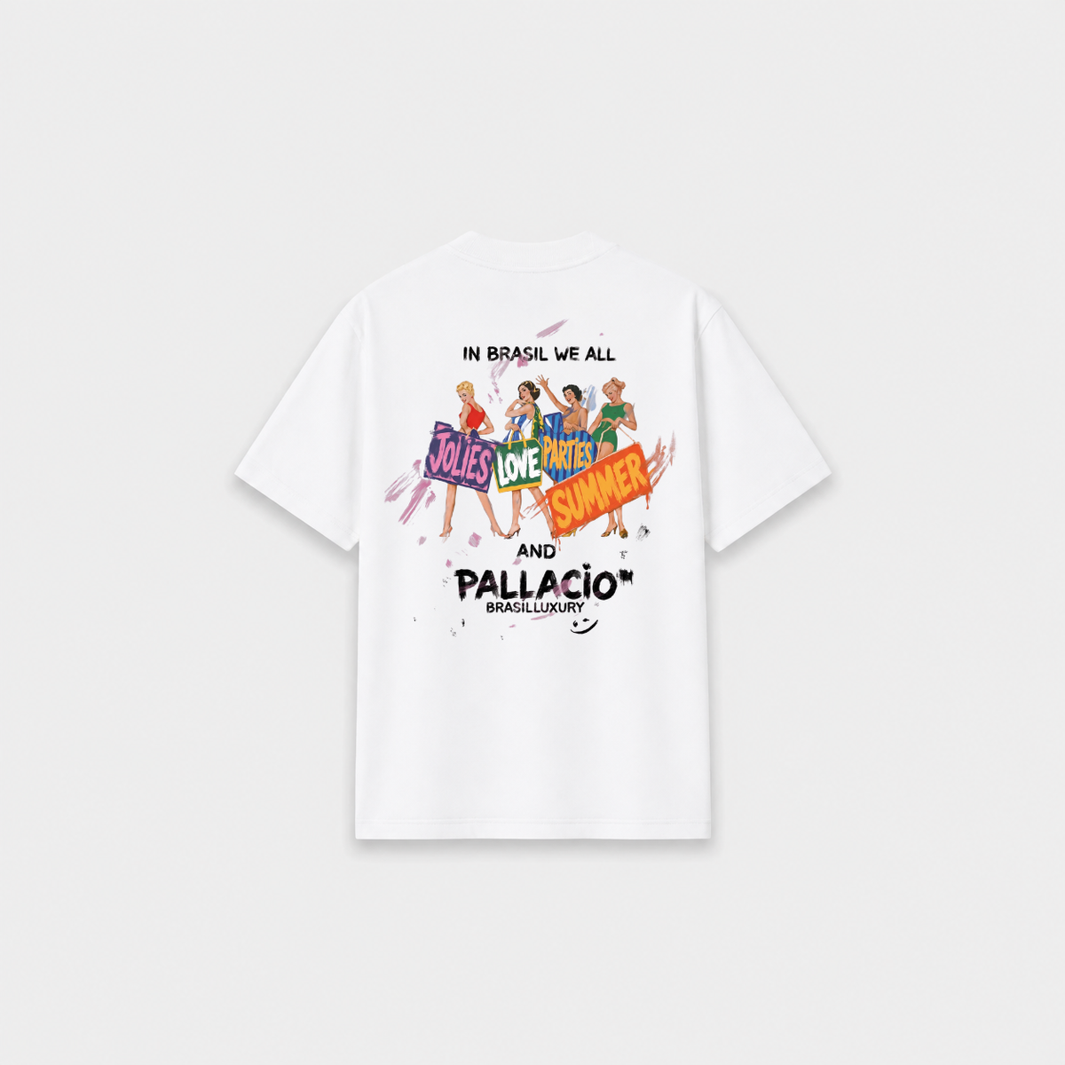 LUXURY T-SHIRT Branca costas