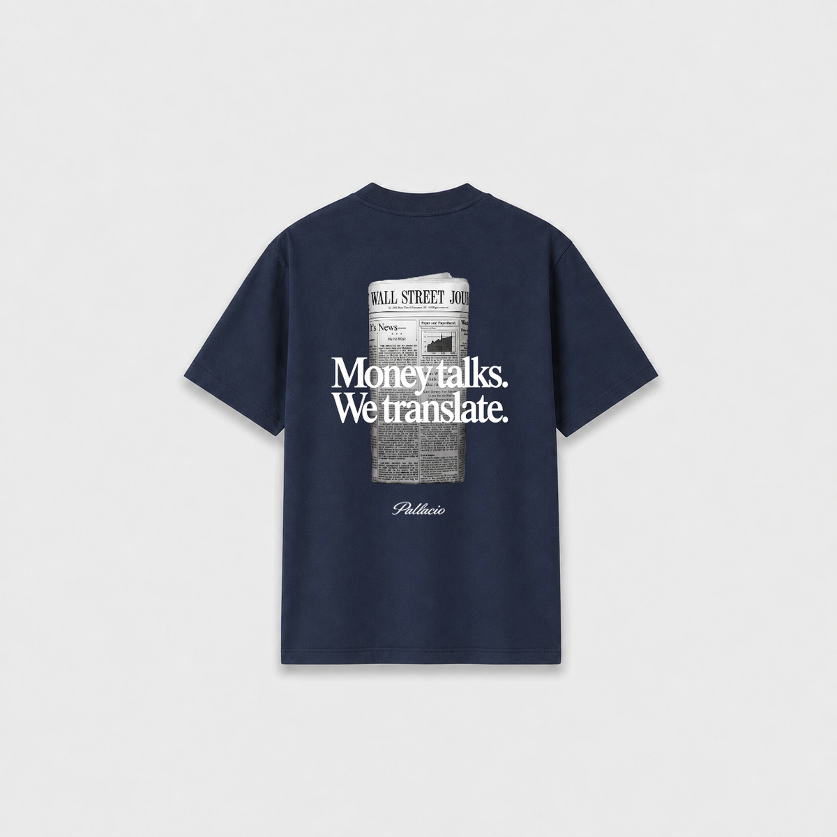 MONEY TALKS T-SHIRT Azul Marinho costas