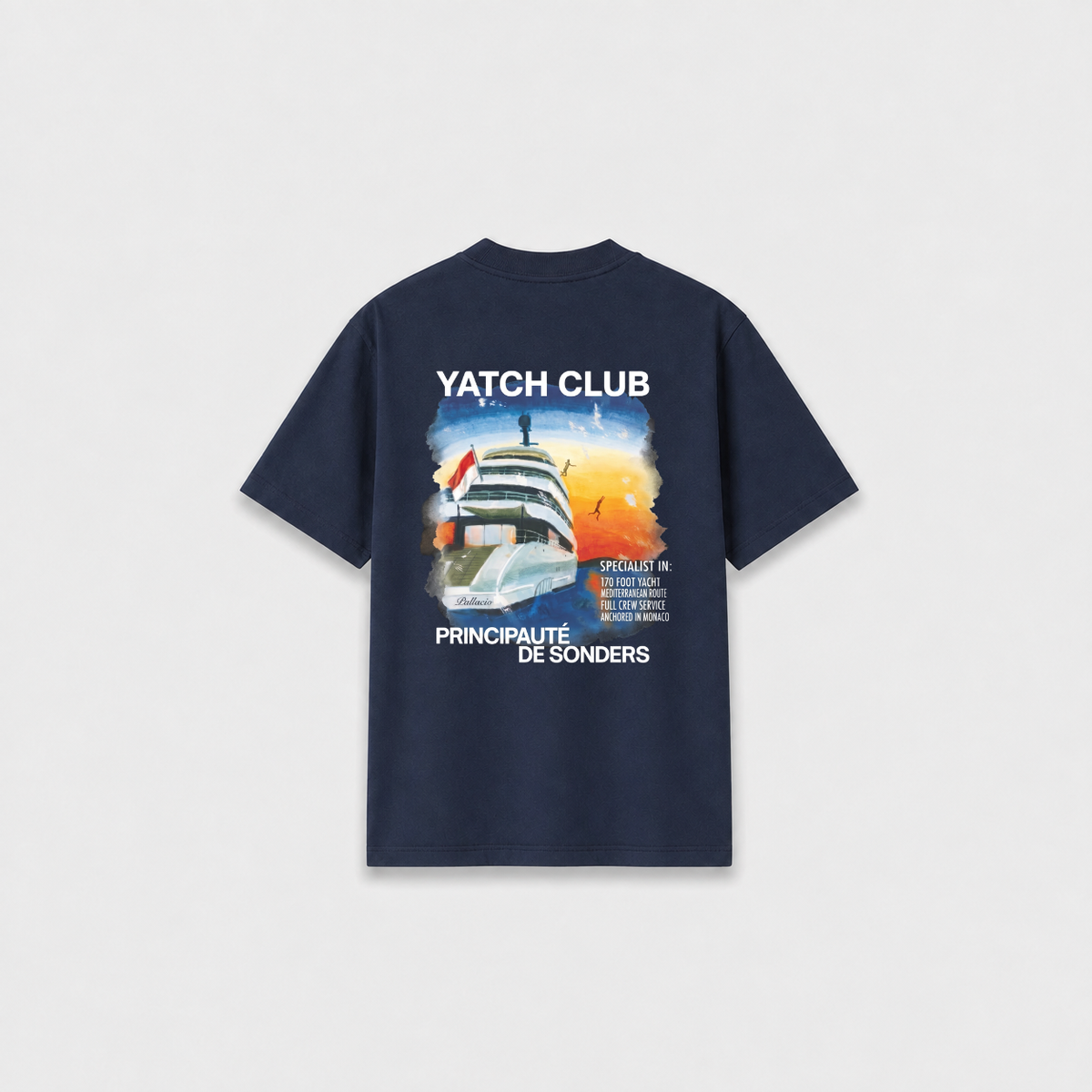 NAUTIC T-SHIRT Azul Marinho costas
