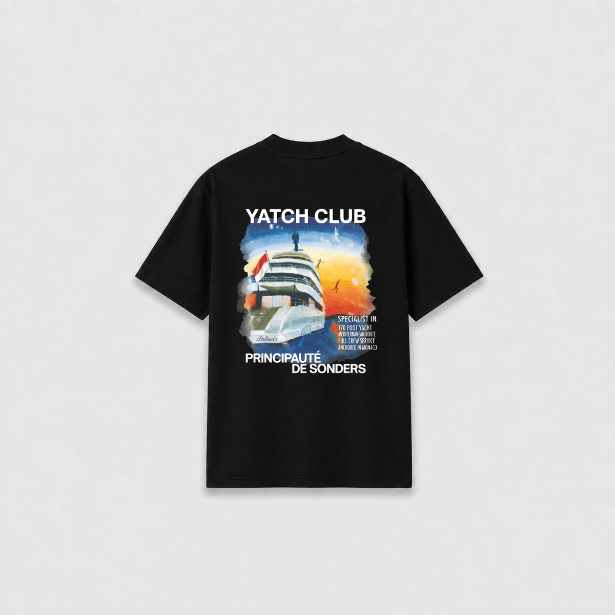 NAUTIC T-SHIRT Preta costas
