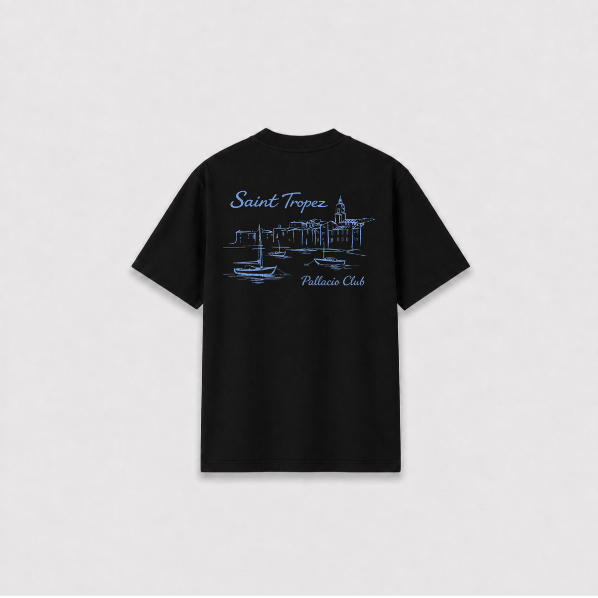 SAINT TROPEZ T-SHIRT - Preta