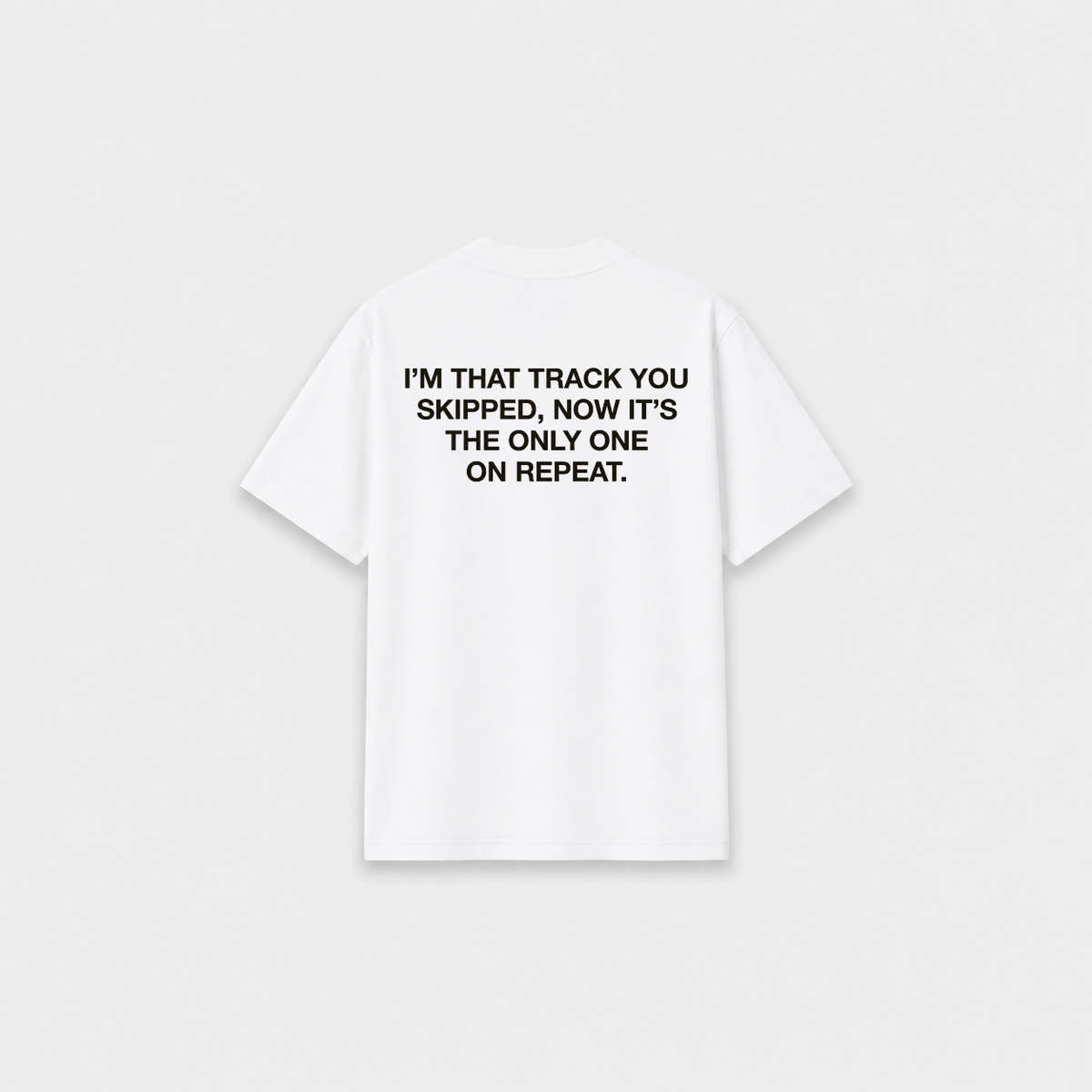 TRACK T-SHIRT Branca costas