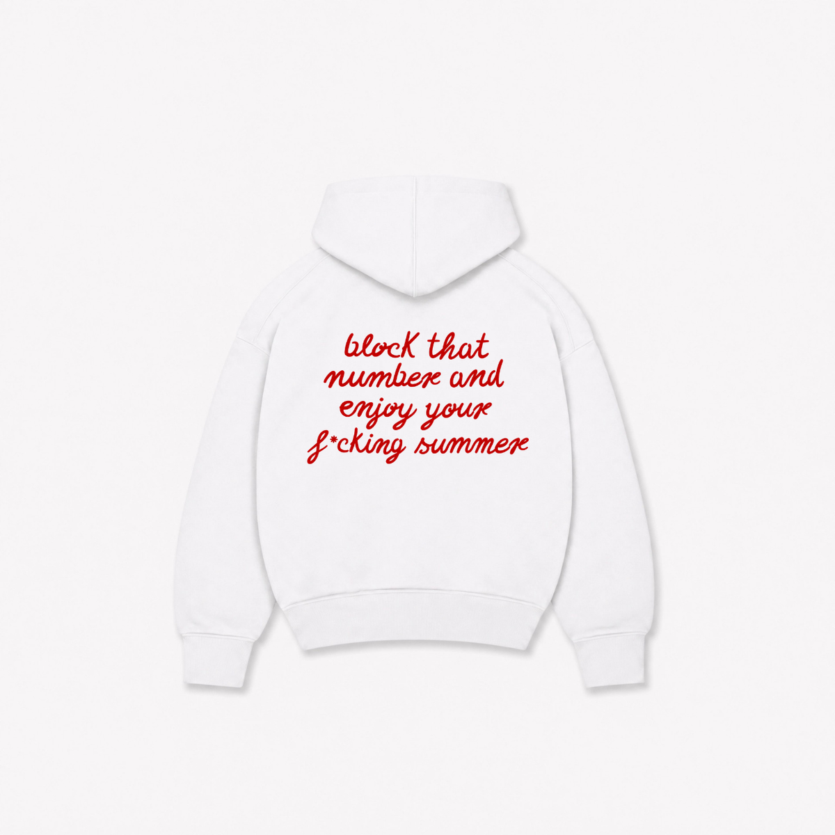 NUMBER HOODIE - Branca