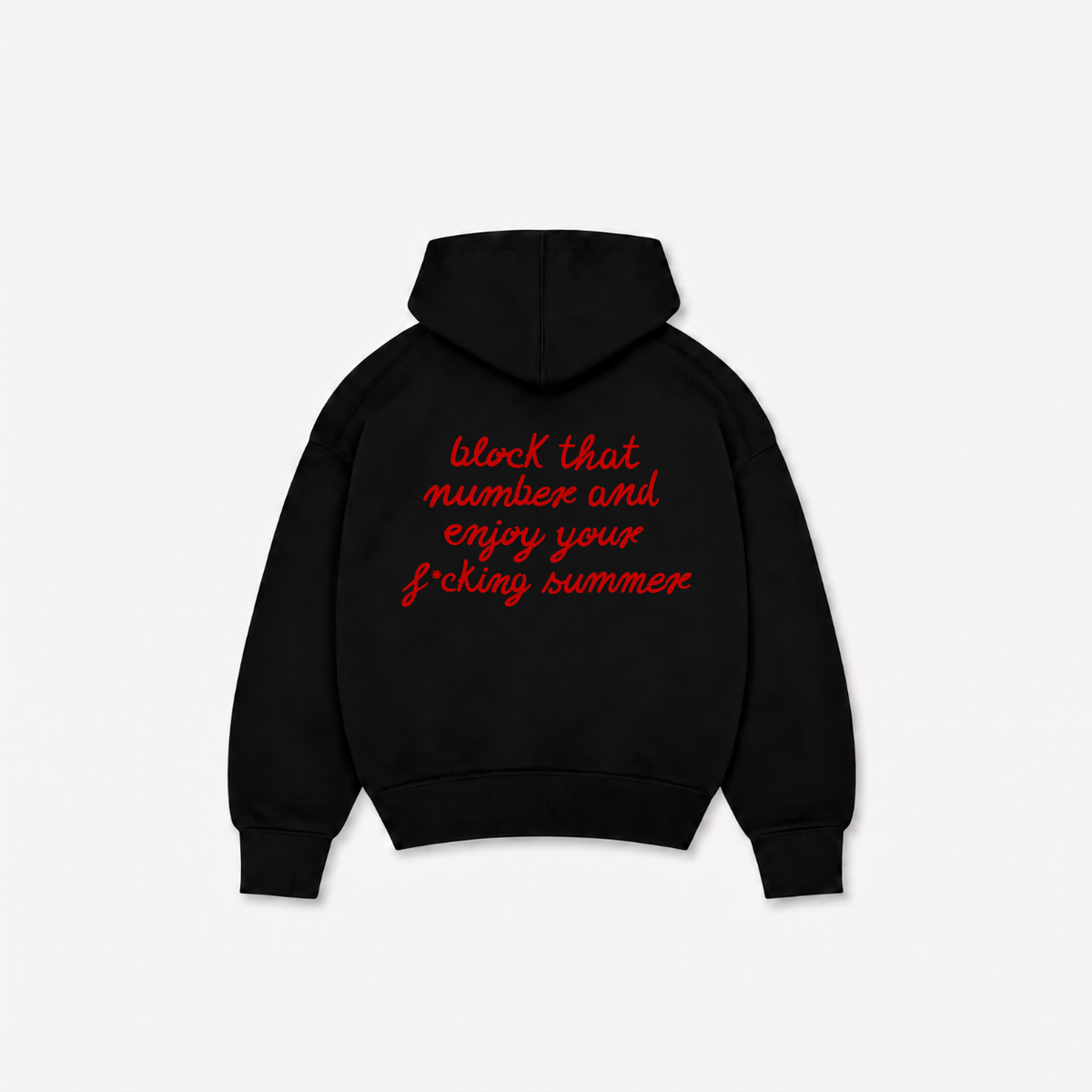 NUMBER HOODIE - Preta