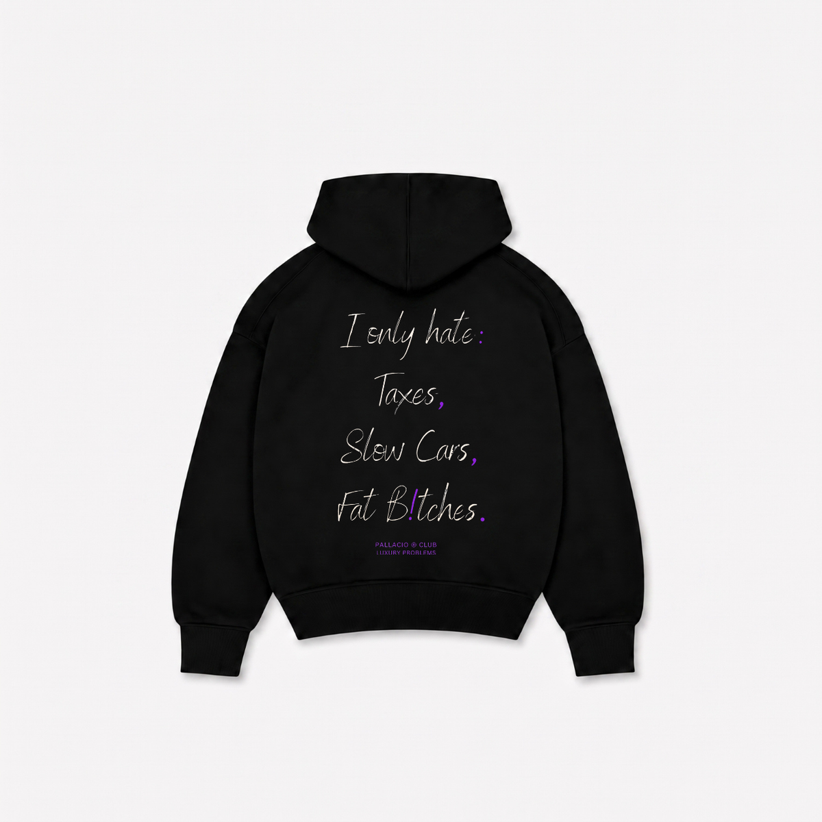 ONLY HATE HOODIE - Preta