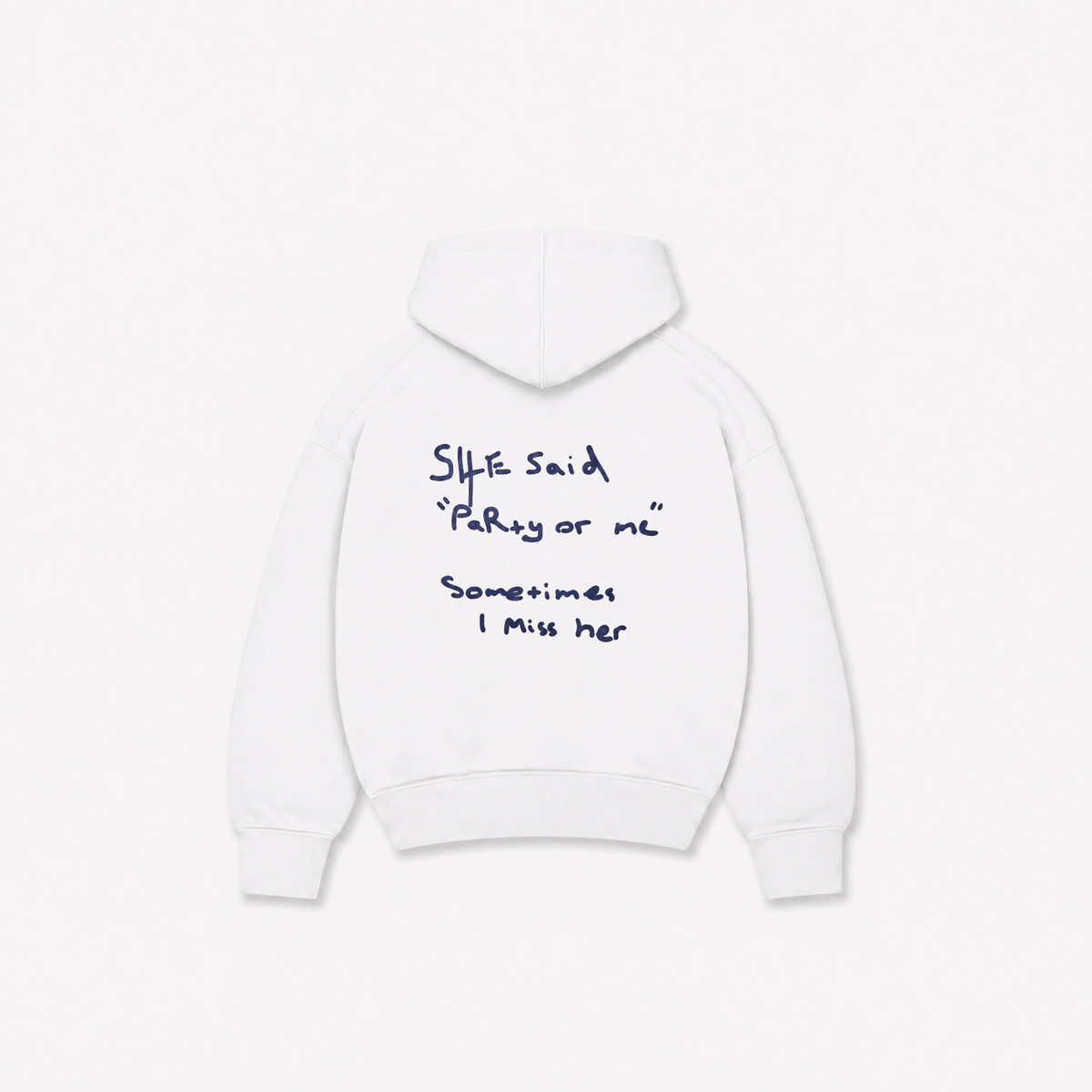PARTY OR ME HOODIE - Branca