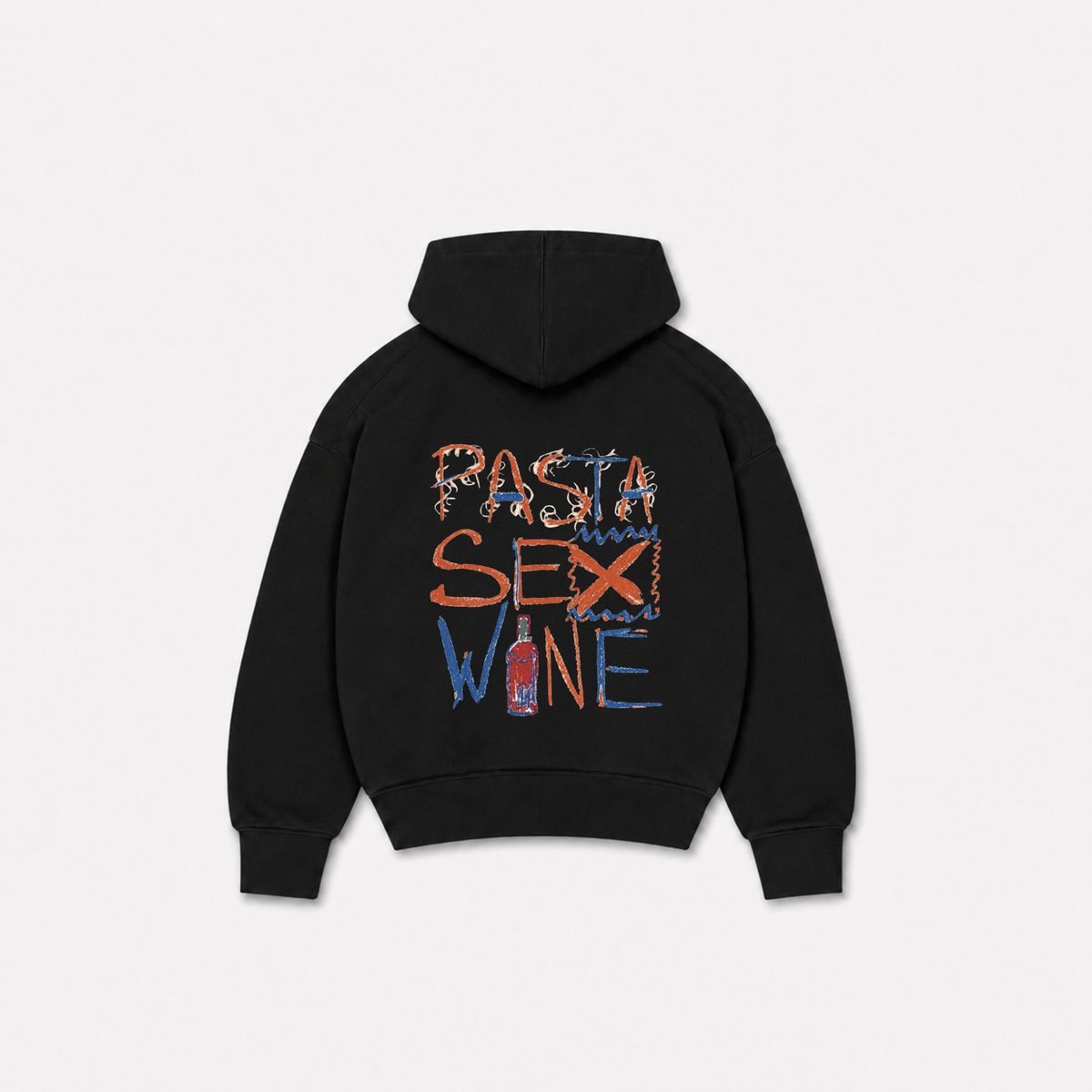 PASTASEXWINE HOODIE - Preta