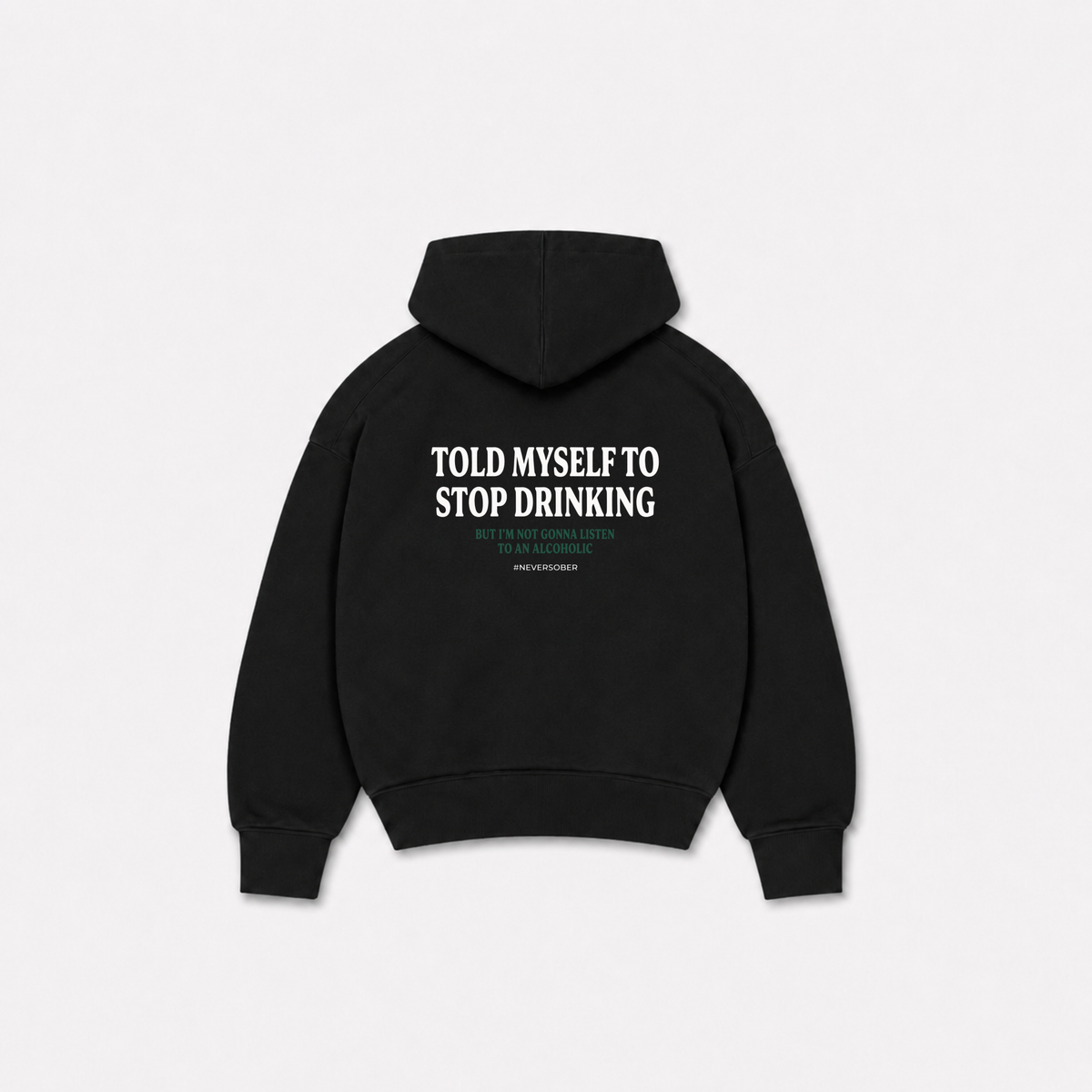 STOP HOODIE - Preta
