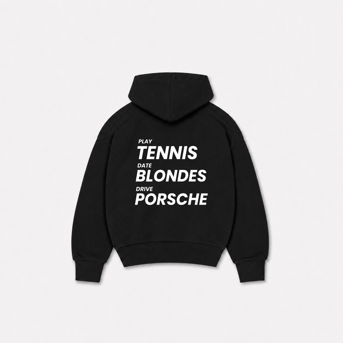 TENNIS HOODIE - Preta