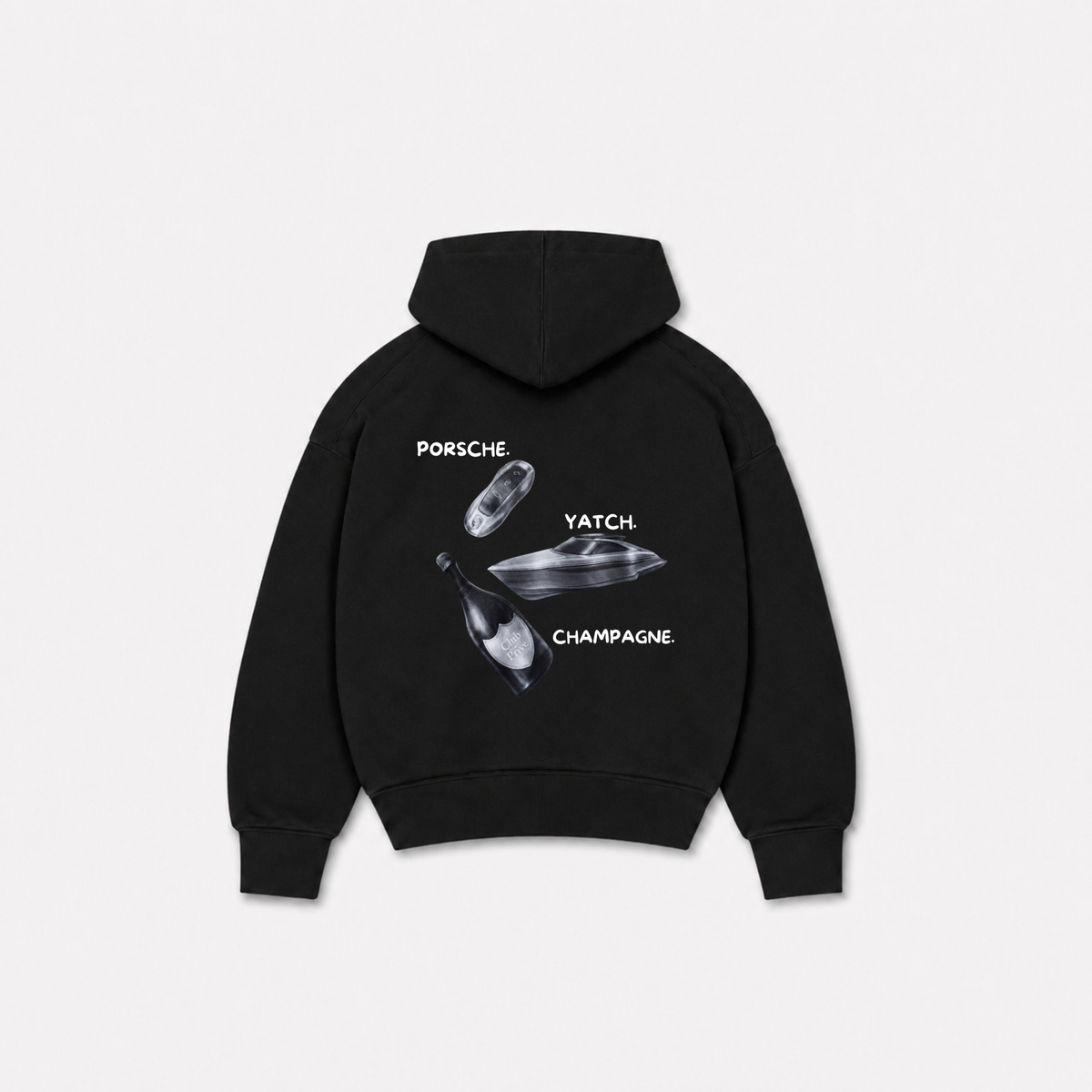 YACHT HOODIE - Preta