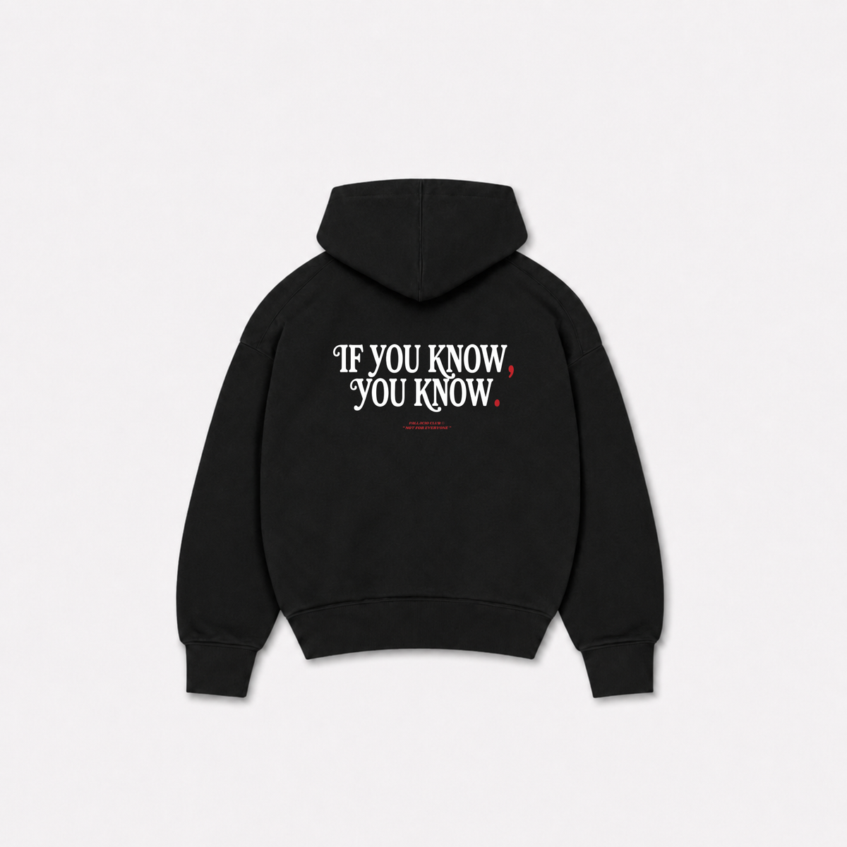 YOU KNOW HOODIE - Preta